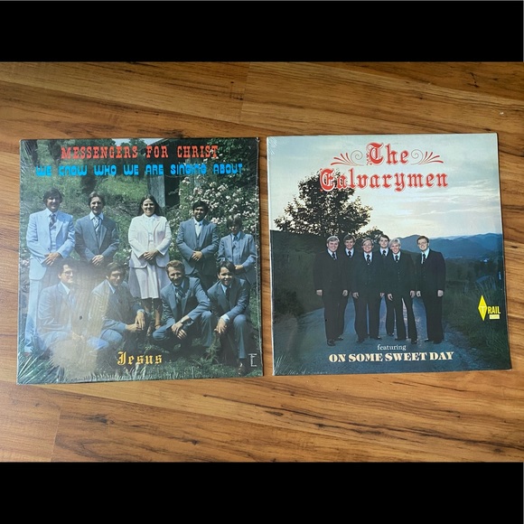 🆕✝️ Appalachian Gospel Vinyl Record Bundle Messengers For Christ/The Calvarymen
